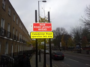 The new, conventional traffic flow began on 27th November.