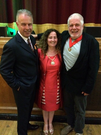 Paul, Una &amp; Rupert, Mayor-making 2017